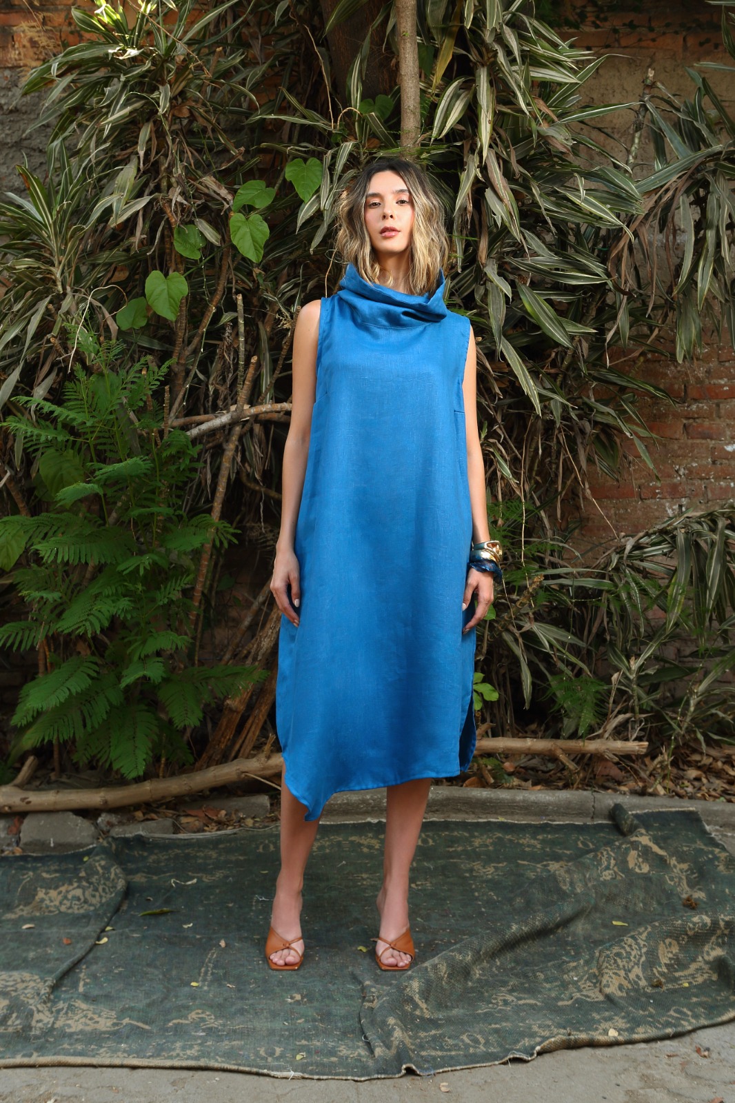 Vestido teal Mabel