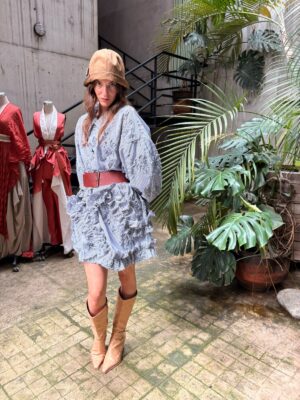 Vestido camisero rayas